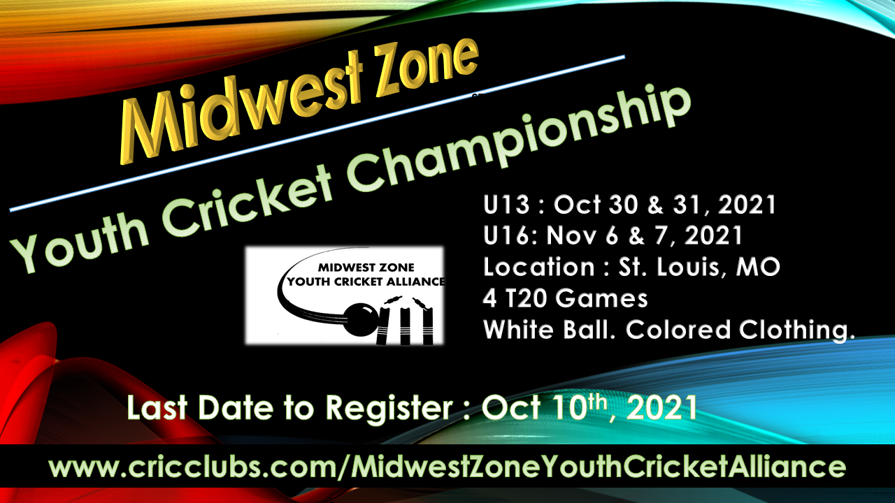 Youth Cricket Championship Midwest Zone USA Youth Cricket